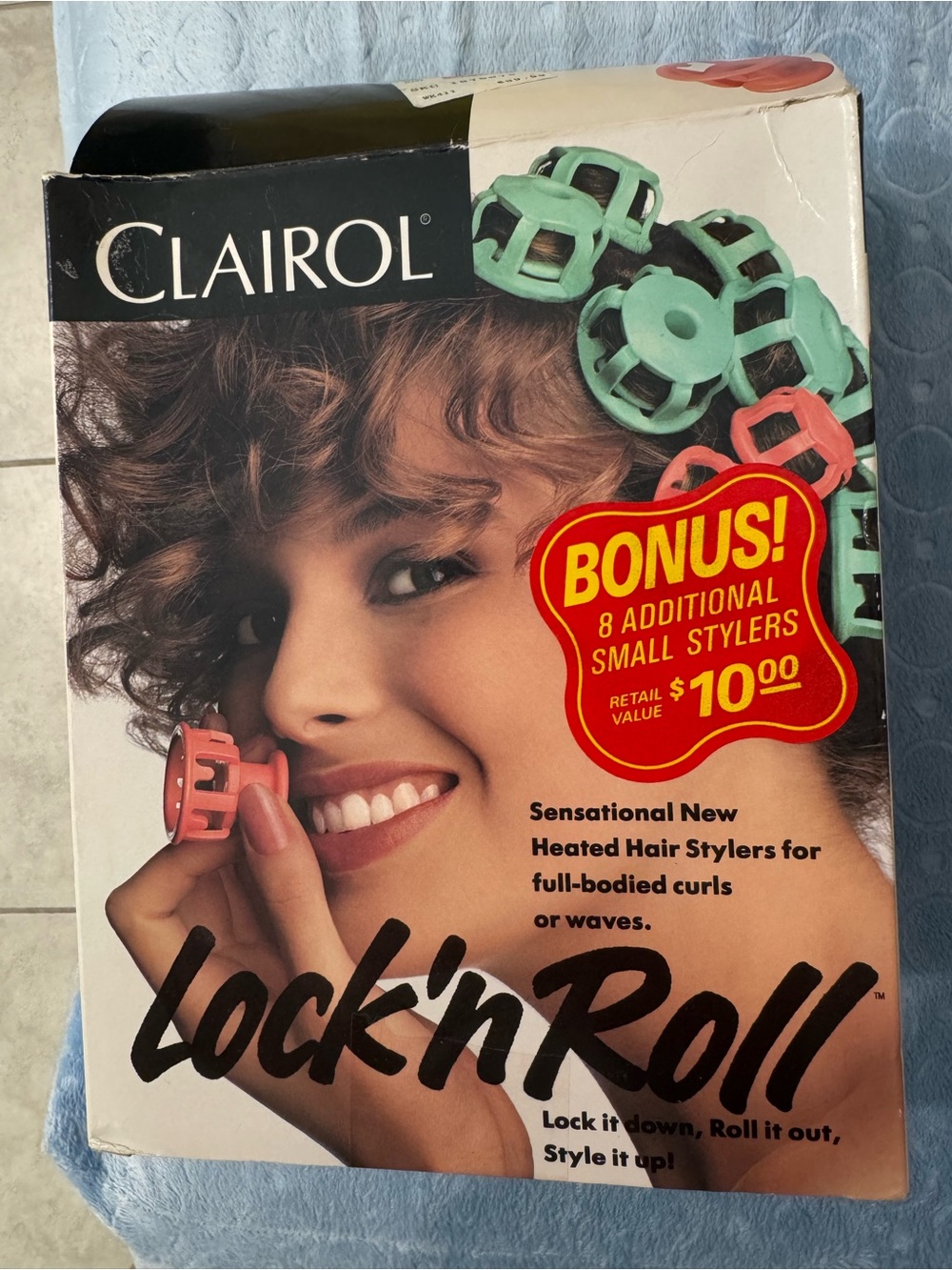 Clairol Lock'n Roll Heated Hair Stylers — Pink & Mint Set
